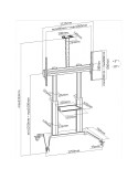 Carrello porta TV da 70 a 120 pollici Kimmy Big