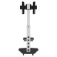 Carrello porta TV con ruote e mensola Agile Bianco