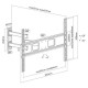 Supporto TV a parete da 37 a 70 pollici Extend8