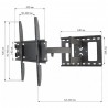Braccio porta TV orientabile da 23 a 55 pollici Brax2
