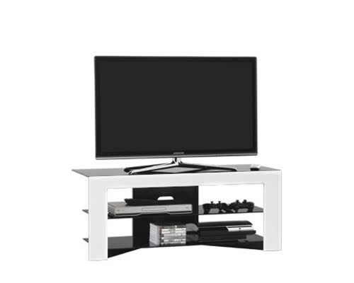 Mobiletto TV in legno e cristallo Trix