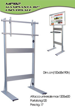 Colonna porta TV Tower Big per monitor fino a 82"