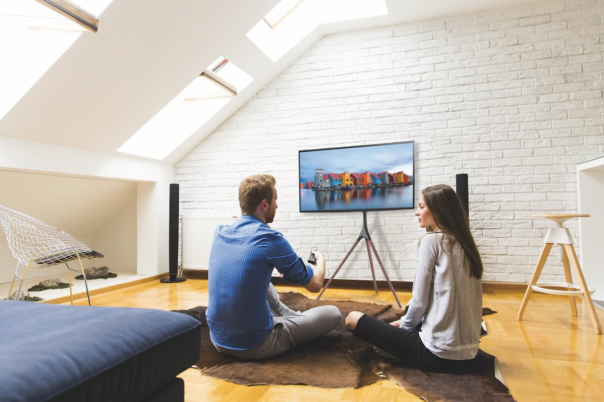 Treppiedi porta TV grandi dimensioni Dandy