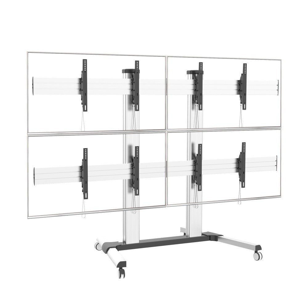 Carrello per VideoWall per 4 monitor Wally