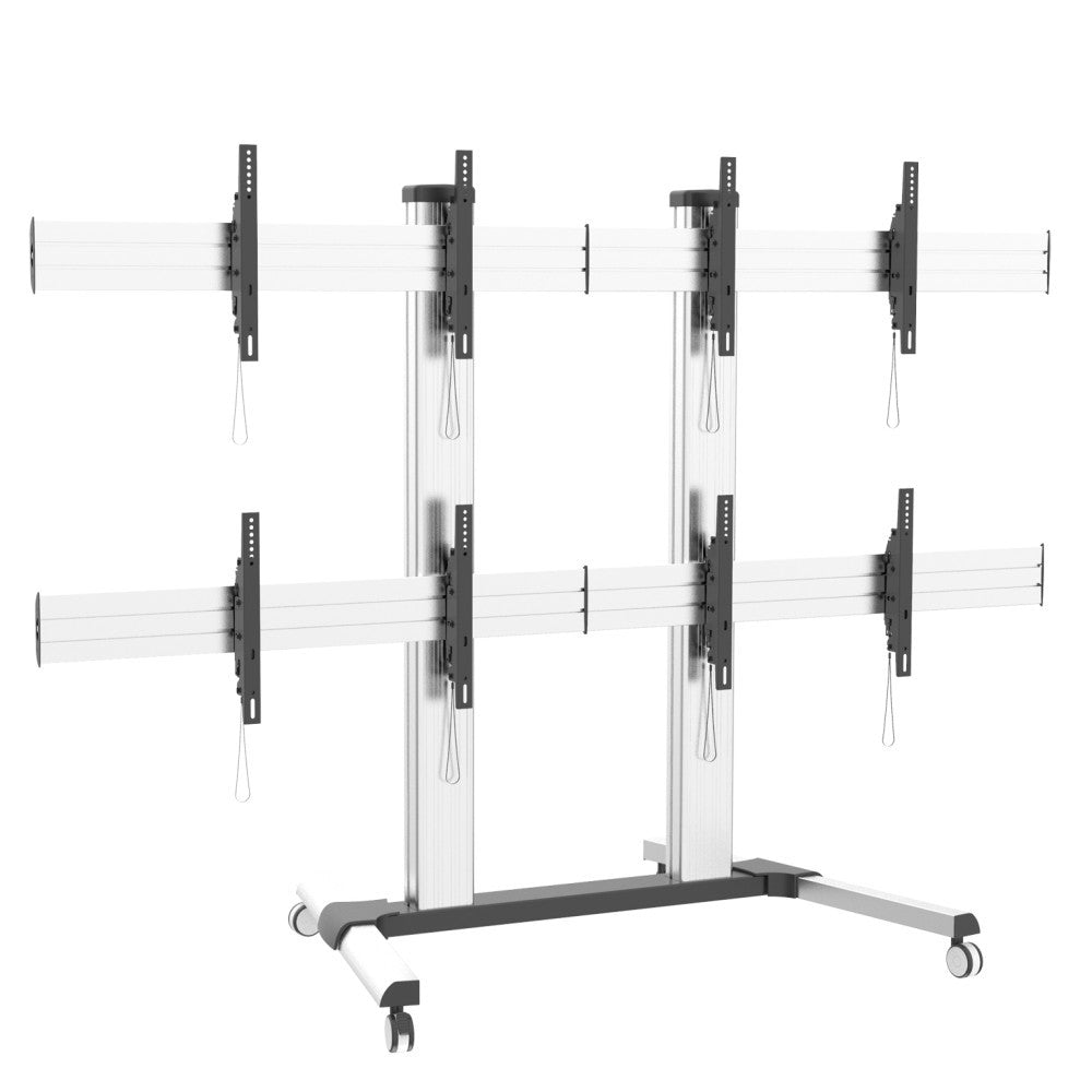 Carrello per VideoWall per 4 monitor Wally