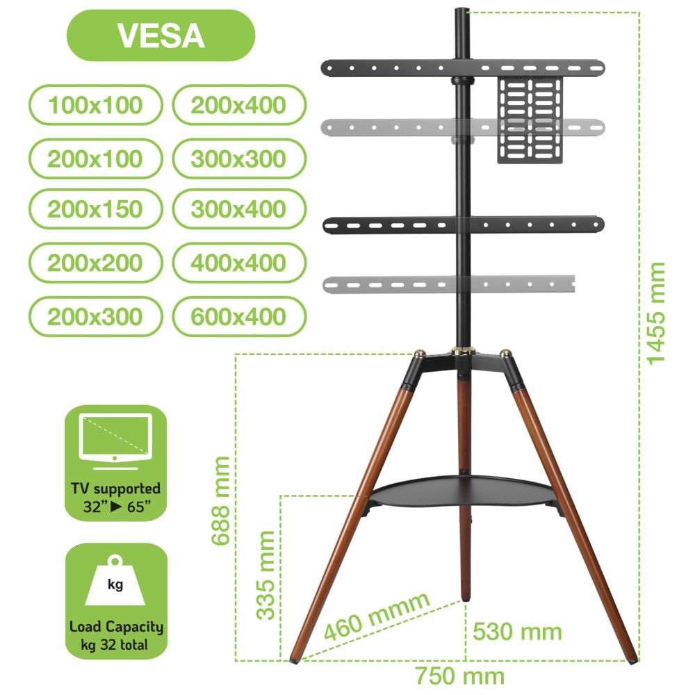 Supporto porta TV grandi dimensioni Dandy-M