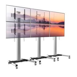 Carrello per VideoWall per 6 monitor Wally-6