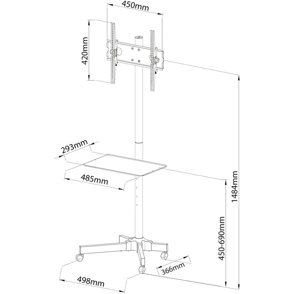 Supporto TV LCD/LED/PLASMA da 23 a 55 pollici Wilson3