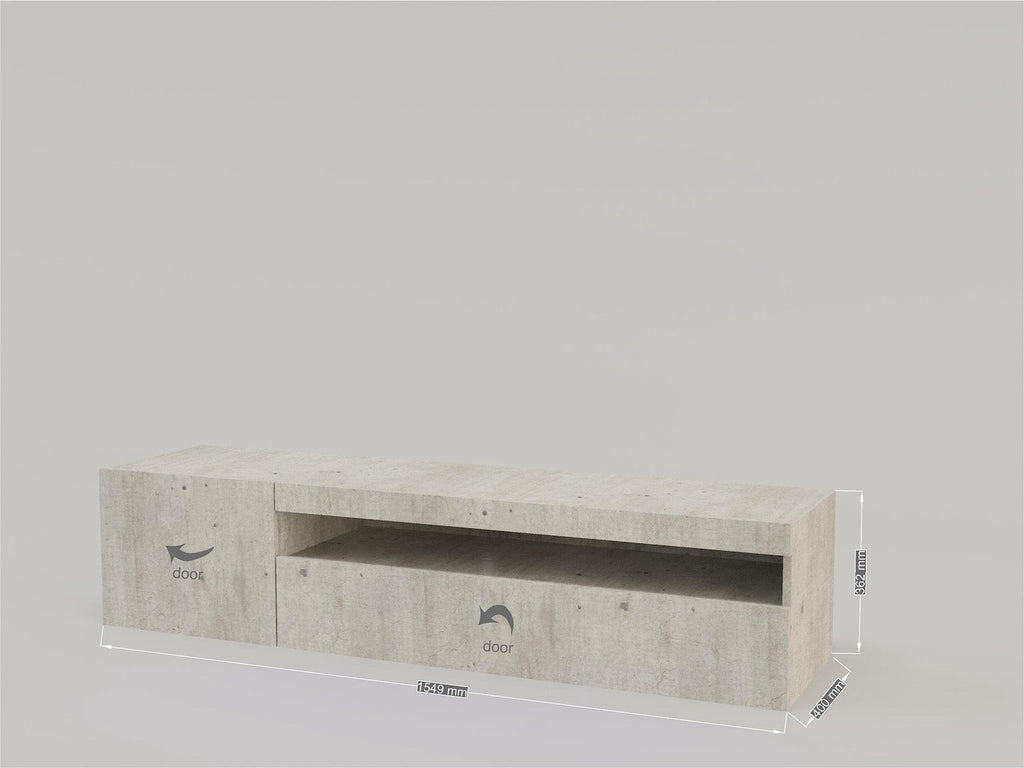 Porta TV Bandol 150 Cement