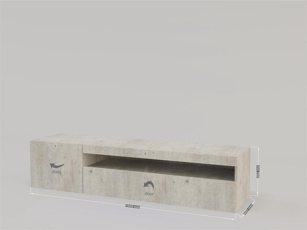 Porta TV Bandol 150 Cement