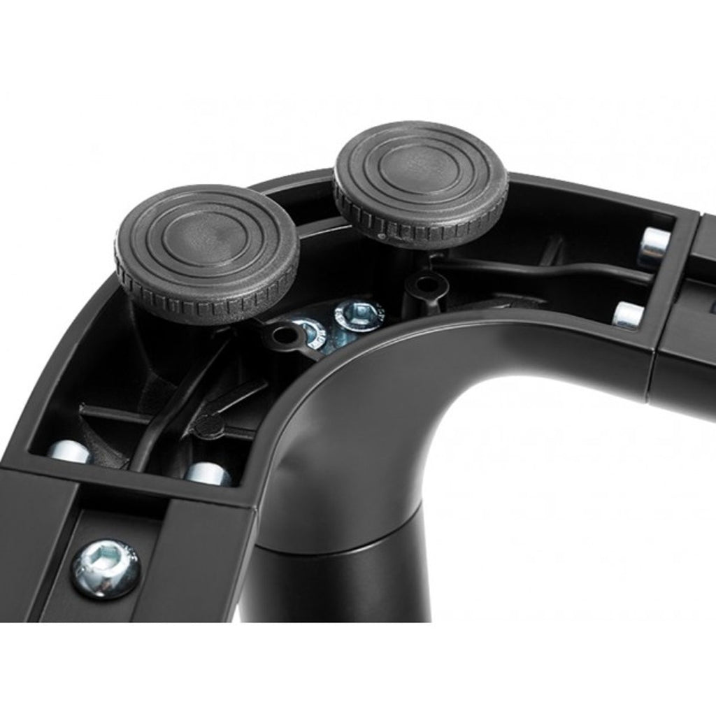 Piedistallo TV a pavimento Kirrien Black per TV da 49-70"
