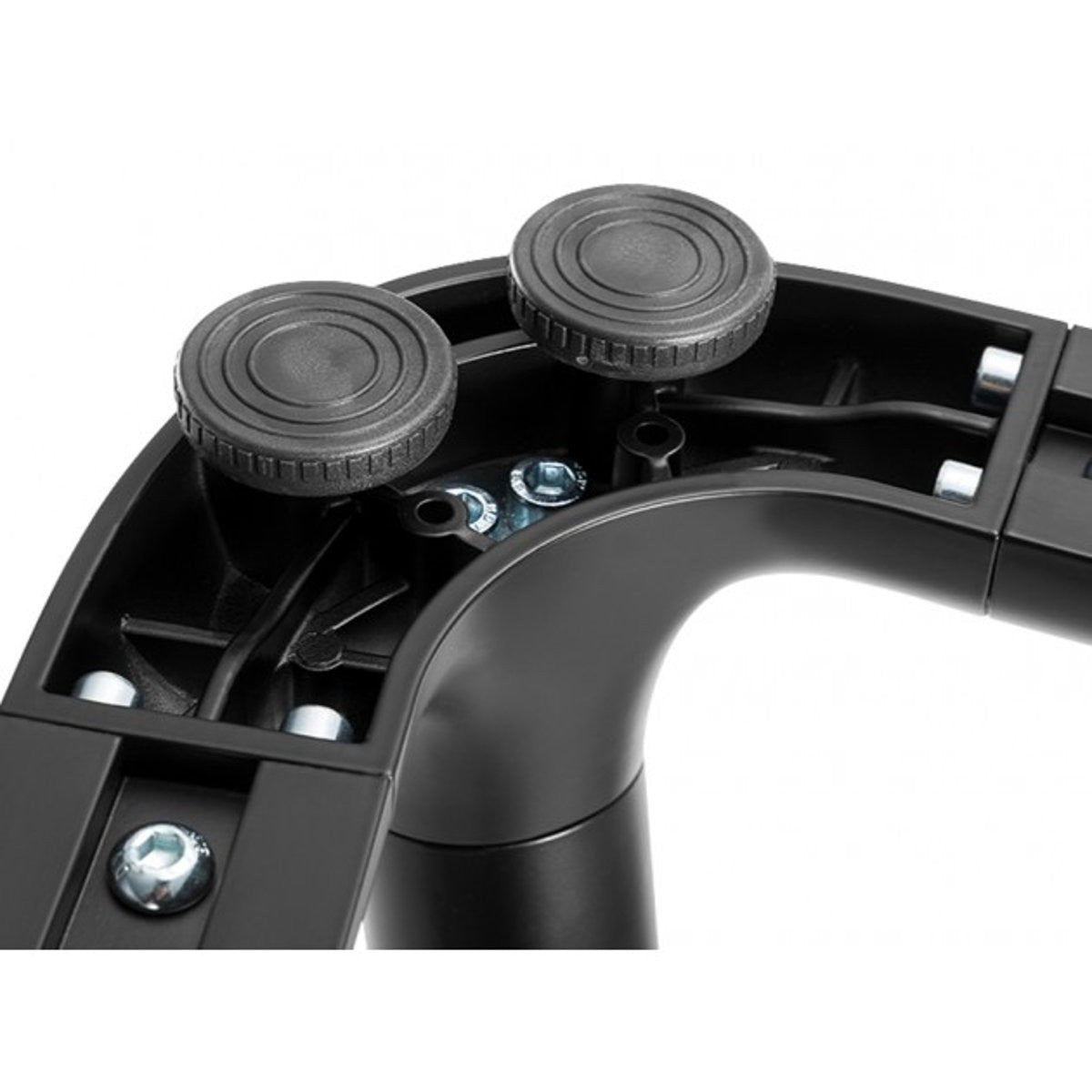 Piedistallo TV a pavimento Kirrien Black per TV da 49-70"