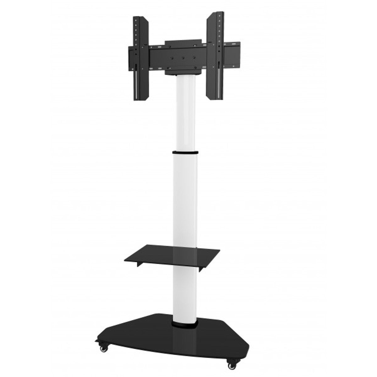 Carrello porta TV con ruote Agile Bianco