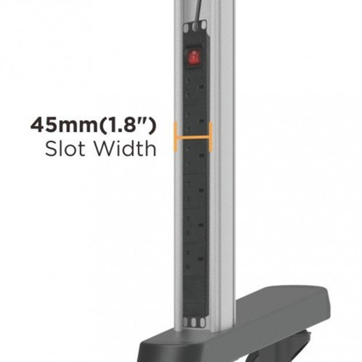 Carrello TV Quettro per LCD/LED/Plasma 70-120"