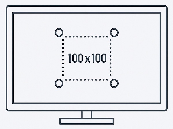 Retro TV VESA 100x100