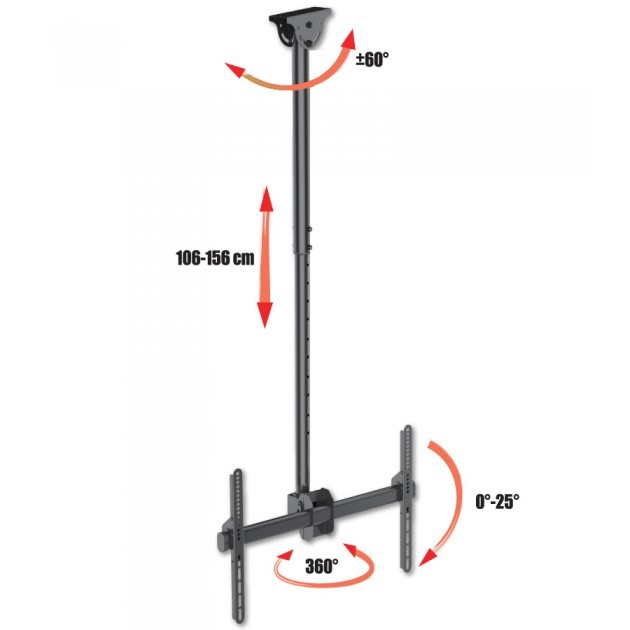 Staffa a soffitto per TV Dizzy1